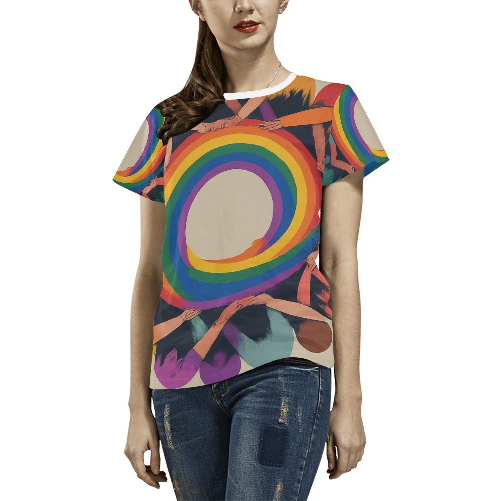 Inclusive Love Rainbow T-Shirt – alternate view 4