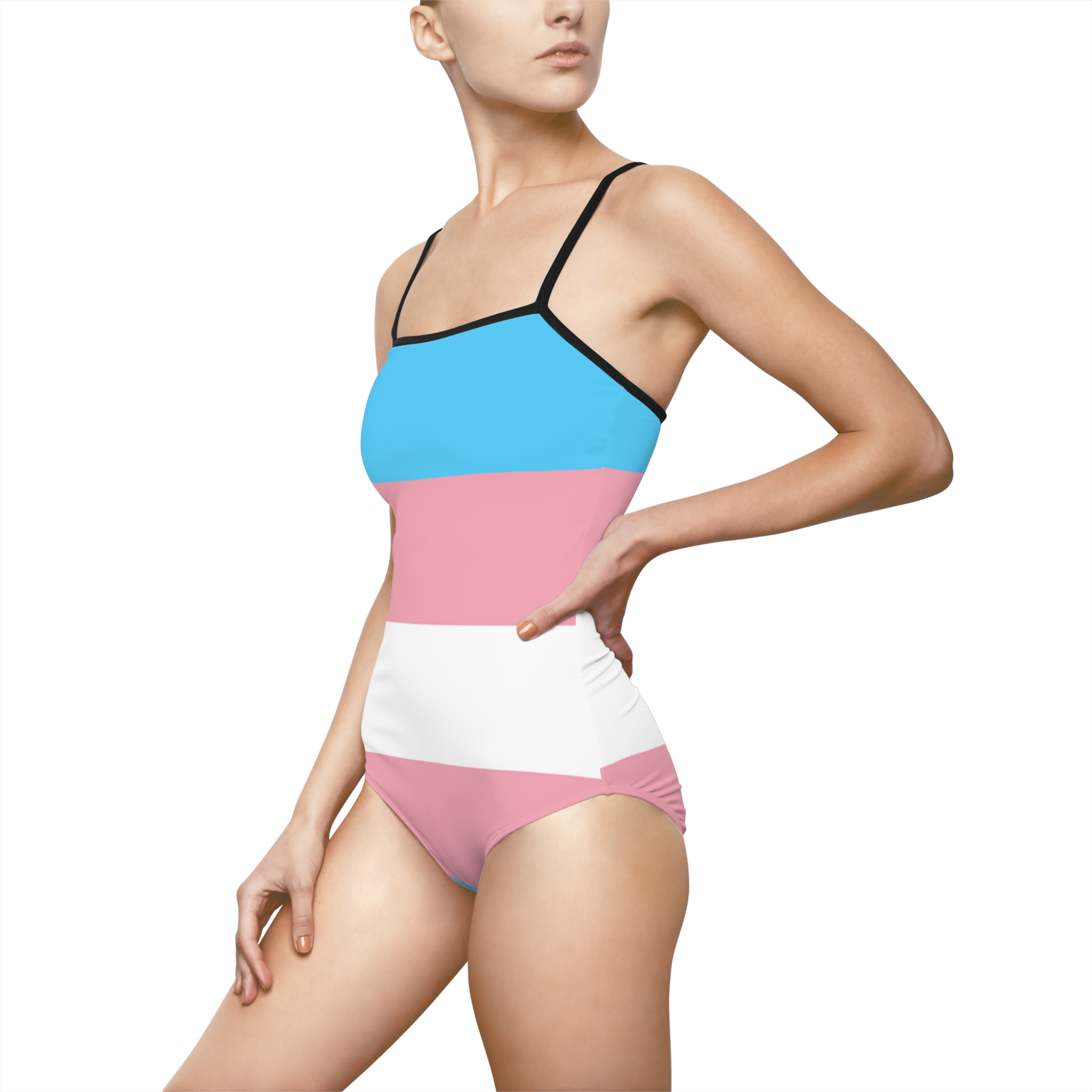 Trans Pride One-Piece Swimsuit – alternate view 4