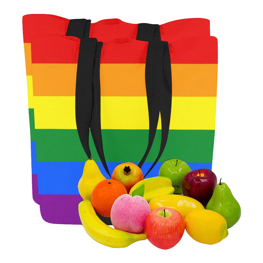 Classic Rainbow Pride Canvas Tote Bags – alternate view 5