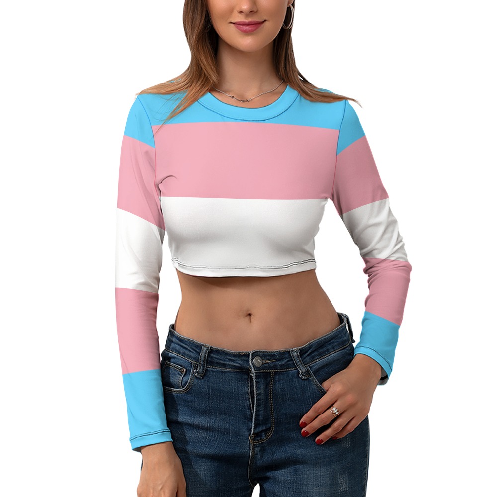 Trans Pride Crop Top – alternate view 3
