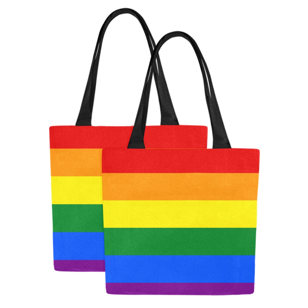 Classic Rainbow Pride Canvas Tote Bags