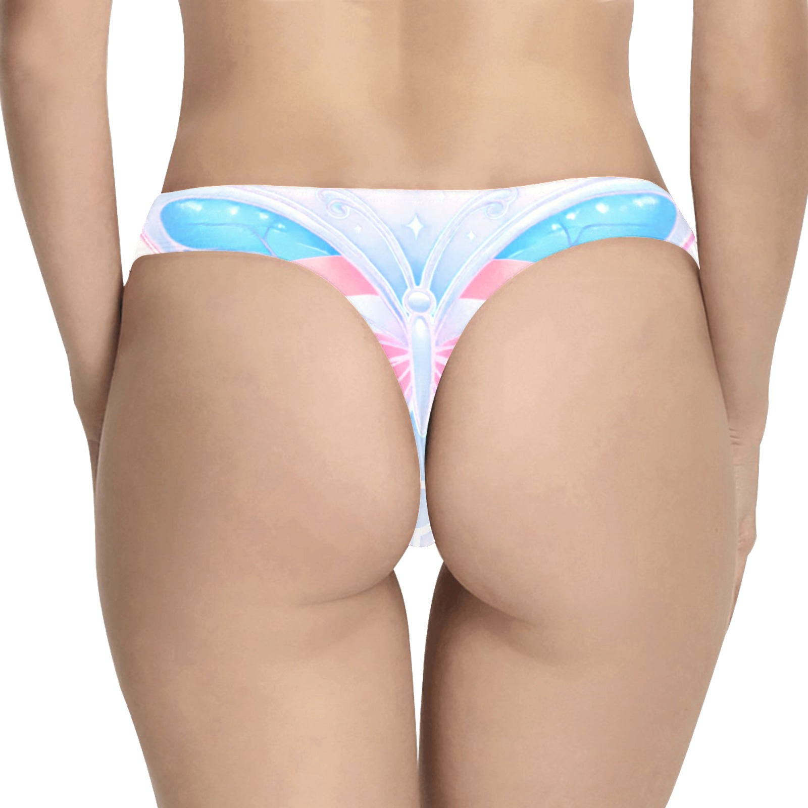 Trans Pride Butterfly Thong – alternate view 2