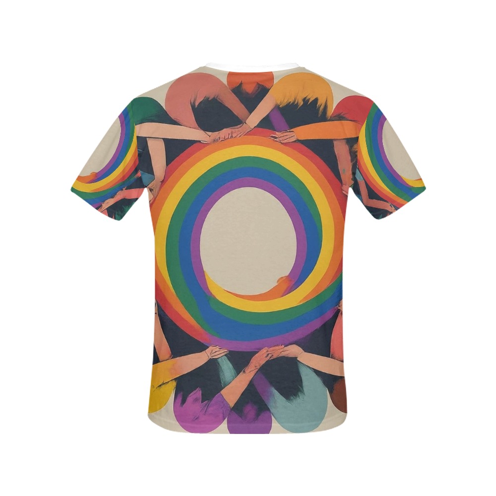Inclusive Love Rainbow T-Shirt – alternate view 3