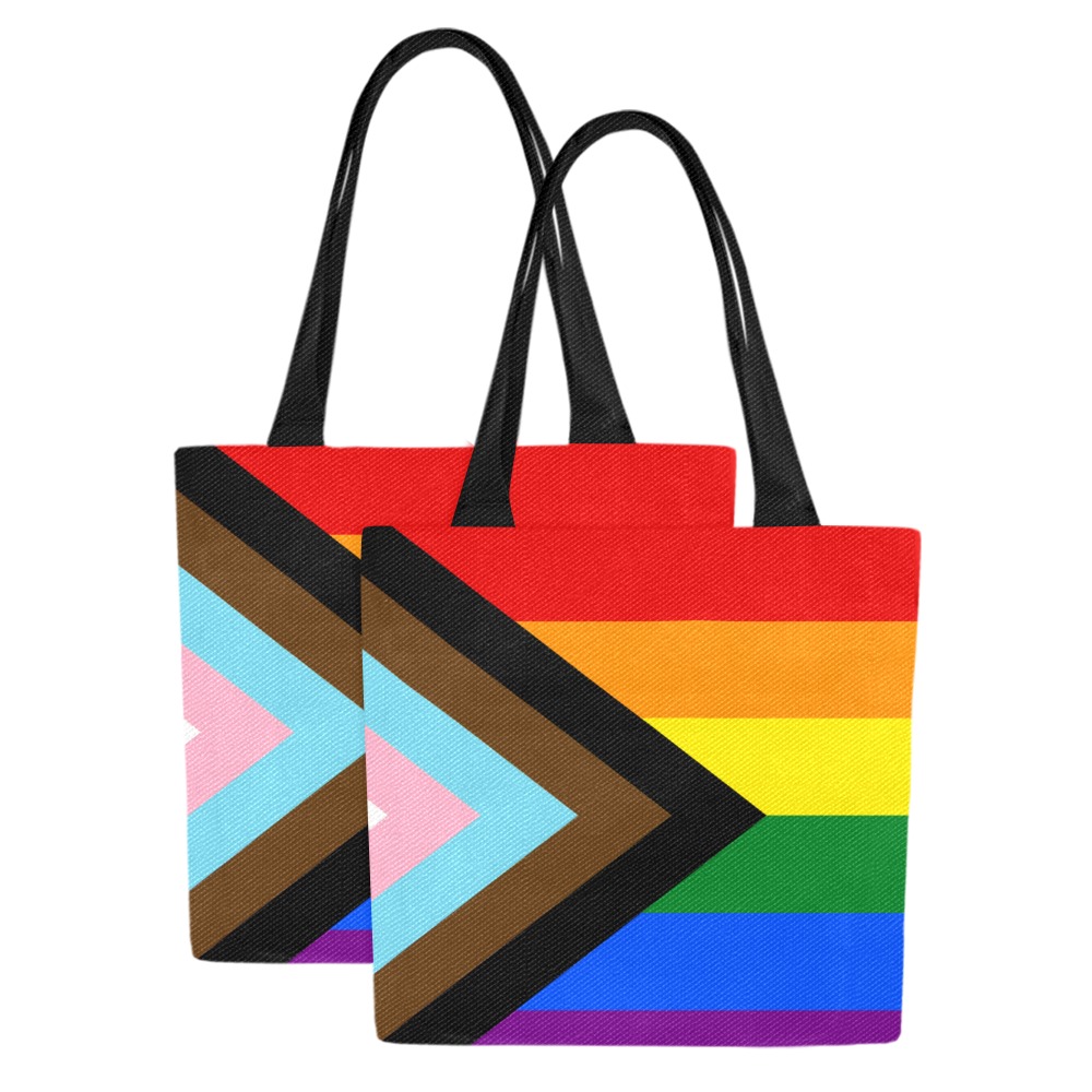 Progress Pride Canvas Tote Bags