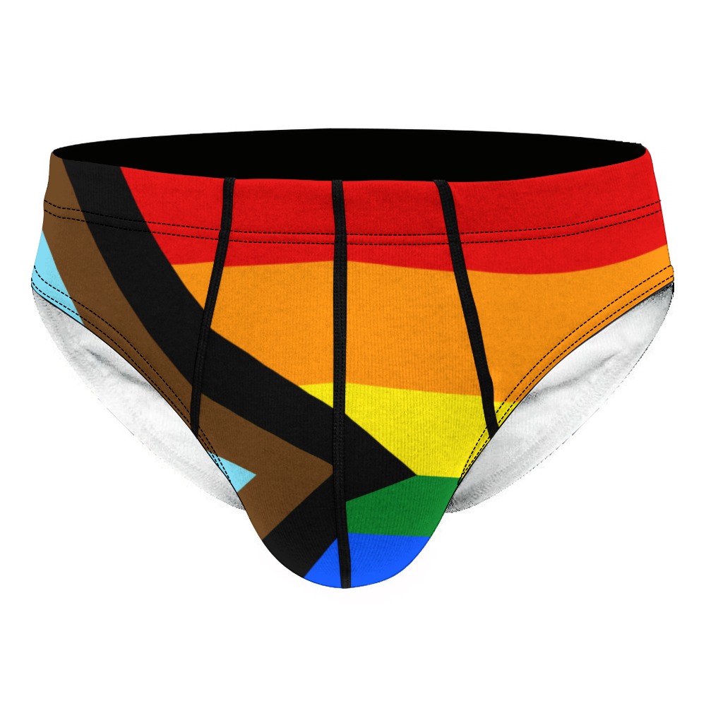 LGBTQ+ Pride Flag Men's Briefs – alternate view 4