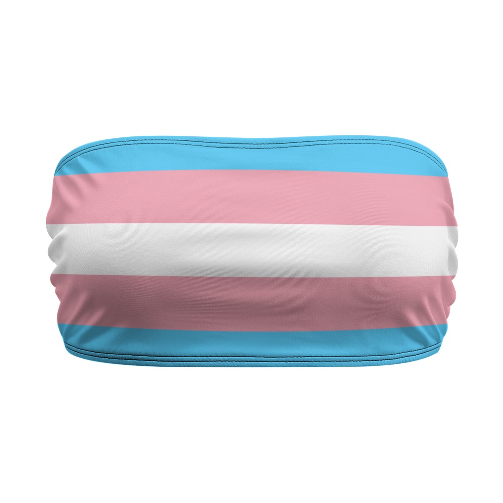 Trans Pride Flag Chest Wrap – alternate view 3