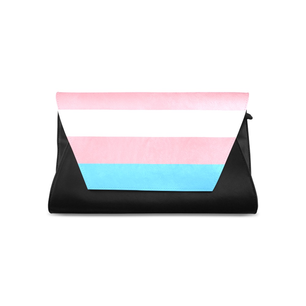 Transgender Pride Flag Clutch Bag