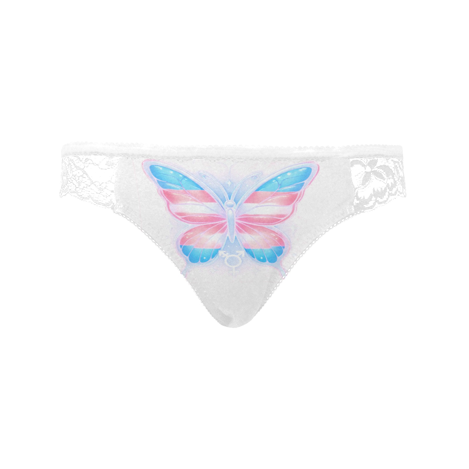 Trans Pride Butterfly Lace Panties
