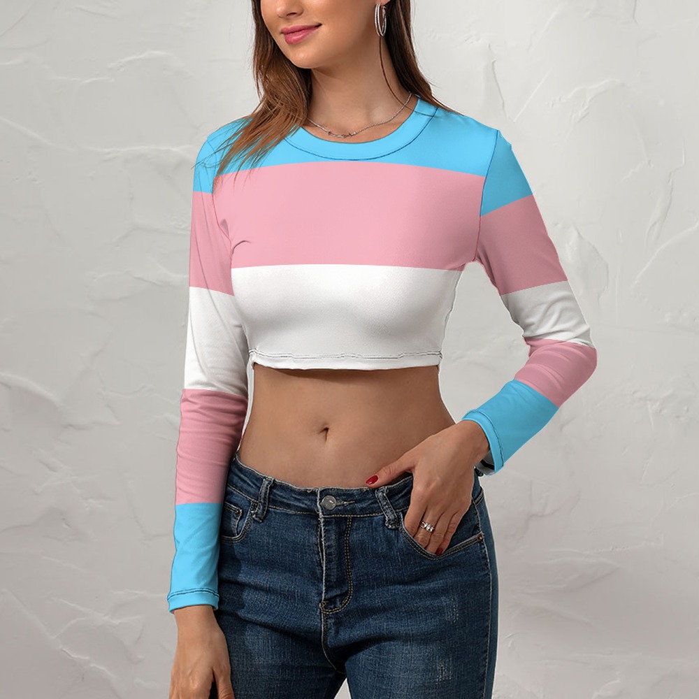 Trans Pride Crop Top – alternate view 7