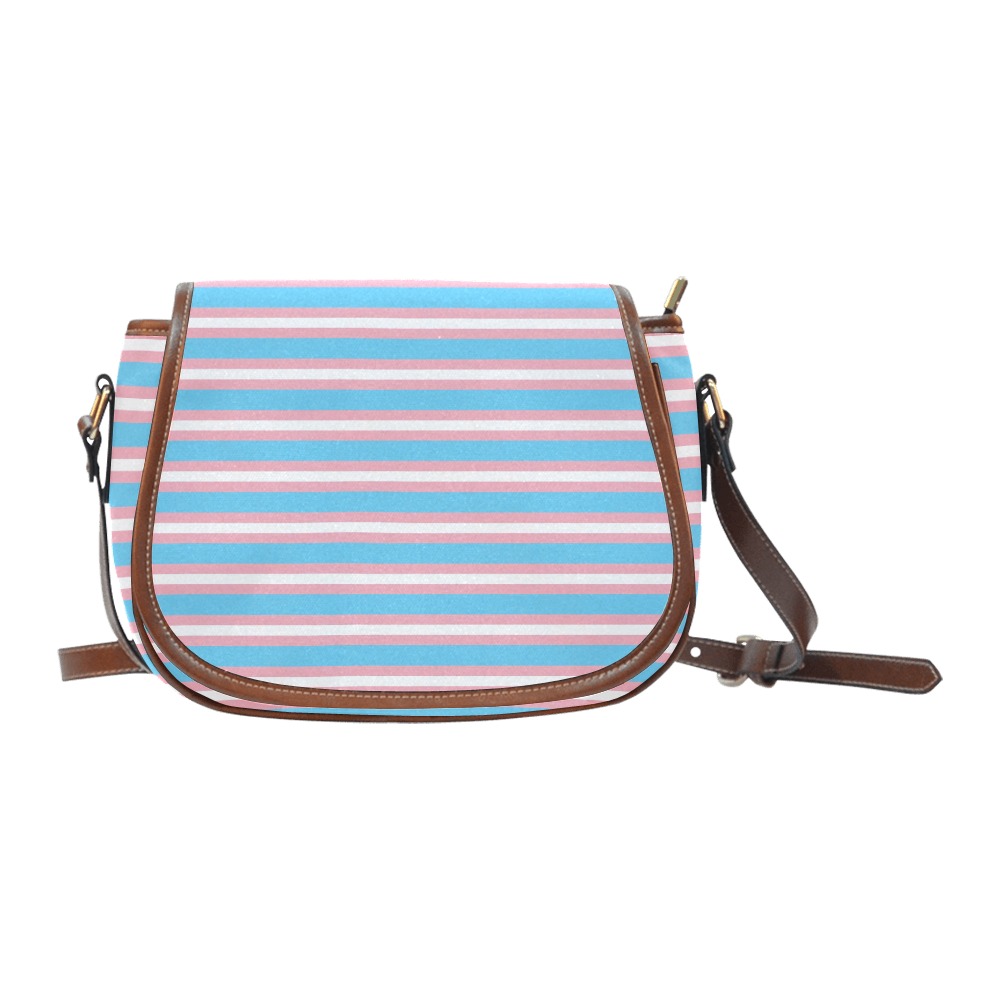 Transgender Pride Saddle Crossbody Bag