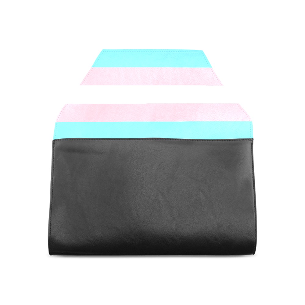Transgender Pride Flag Clutch Bag – alternate view 3