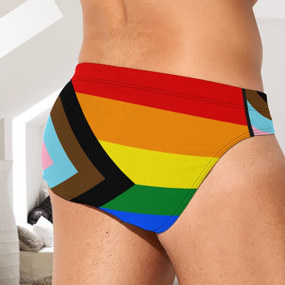 LGBTQ+ Pride Flag Men's Briefs – alternate view 2