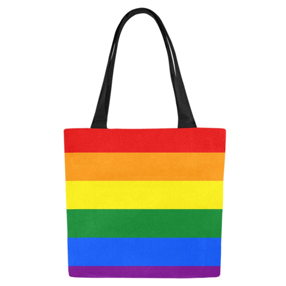 Classic Rainbow Pride Canvas Tote Bags – alternate view 2