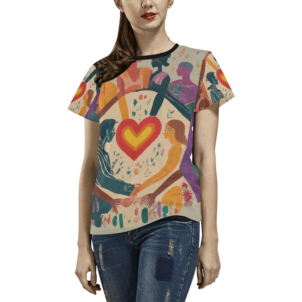 Heartfelt Embrace Unity T-Shirt – alternate view 4