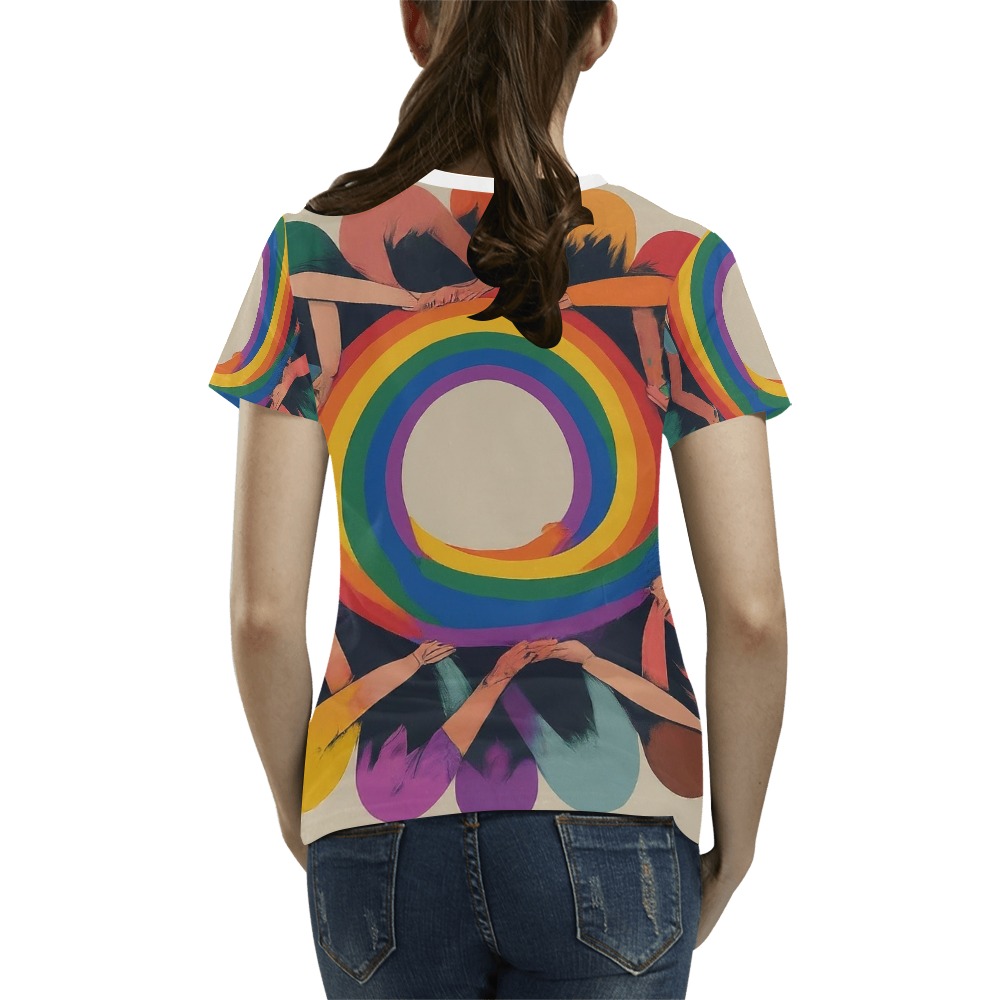Inclusive Love Rainbow T-Shirt – alternate view 5
